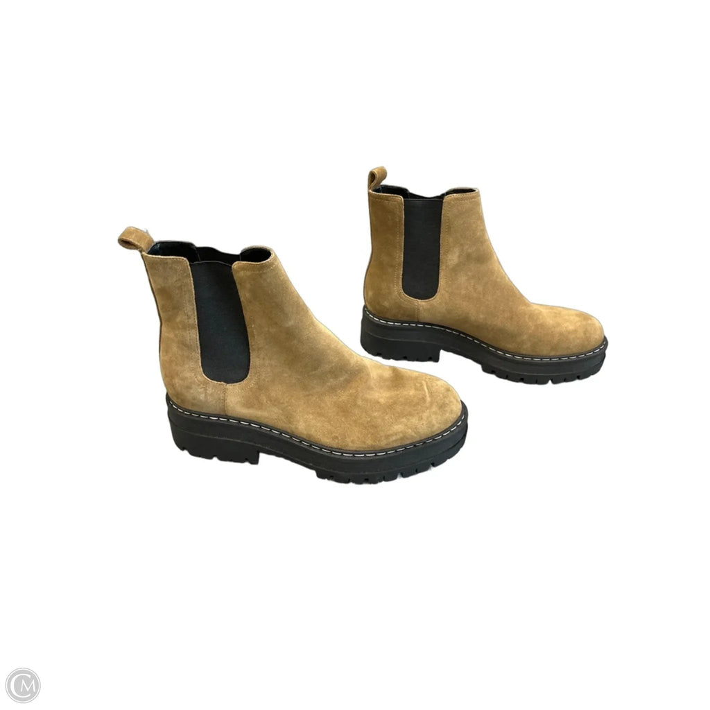 Boots Ankle Flats By Marc Fisher In Brown, Size: 9