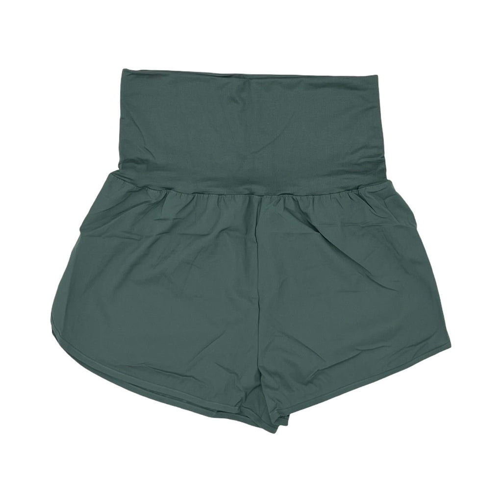 Athletic Shorts By Zenana In Green, Size:Xl