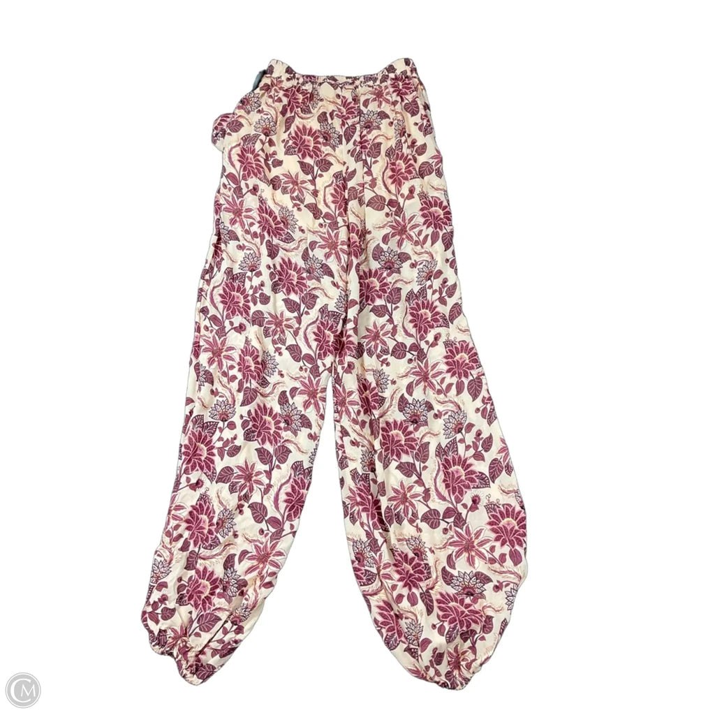 Pants Designer By Farm Rio In Red, Size: S