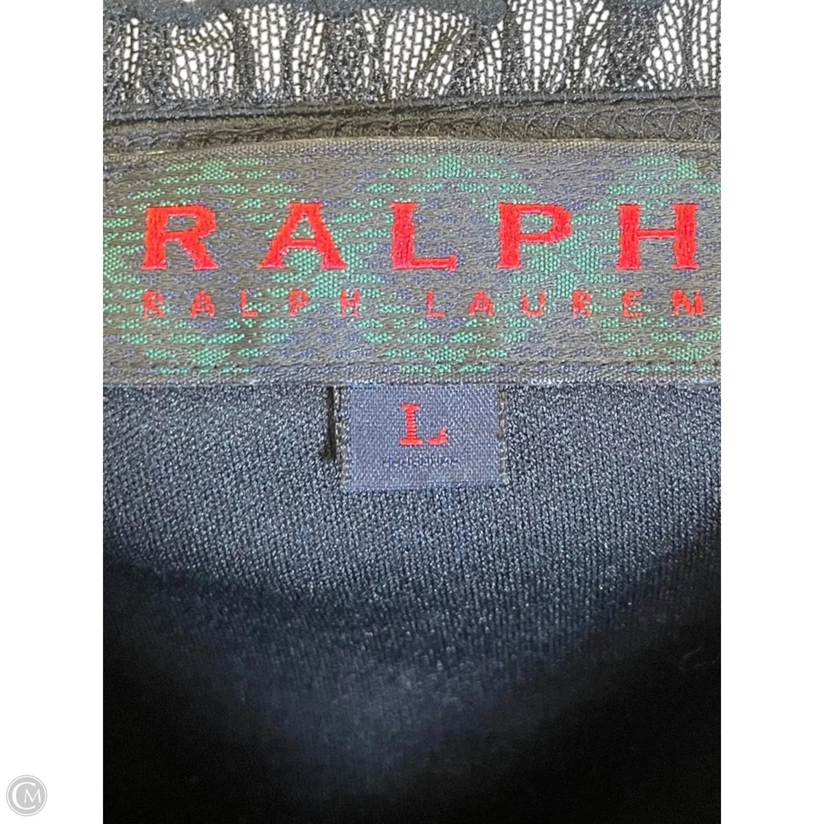 Dress Casual Midi By Ralph Lauren In Black, Size: L
