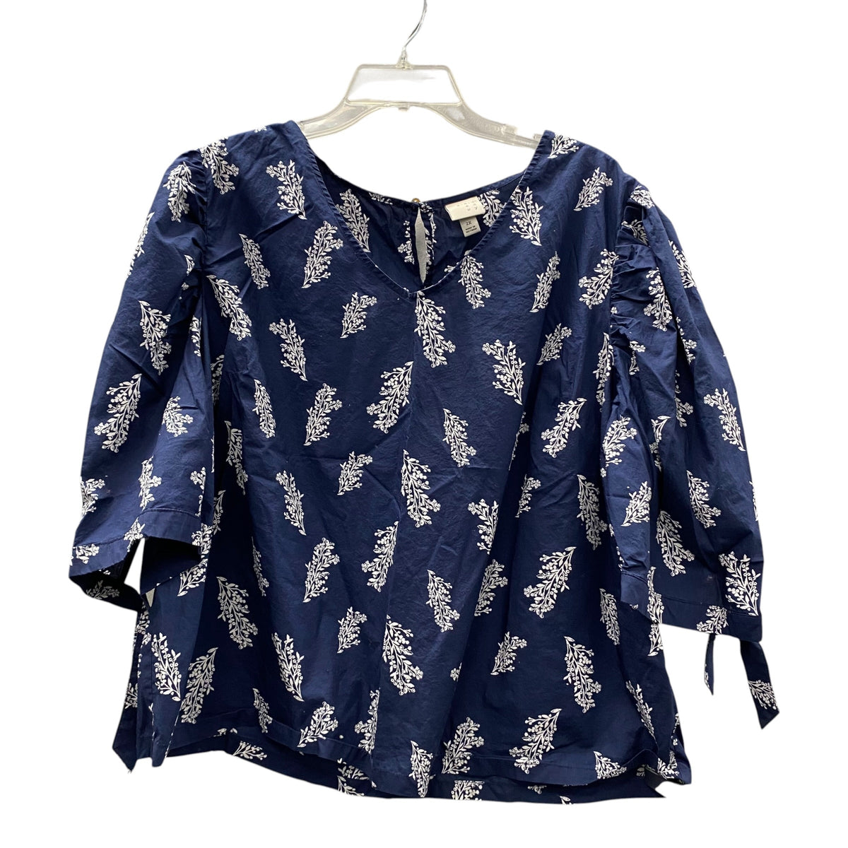 Top Ss By A New Day In Navy, Size:2X