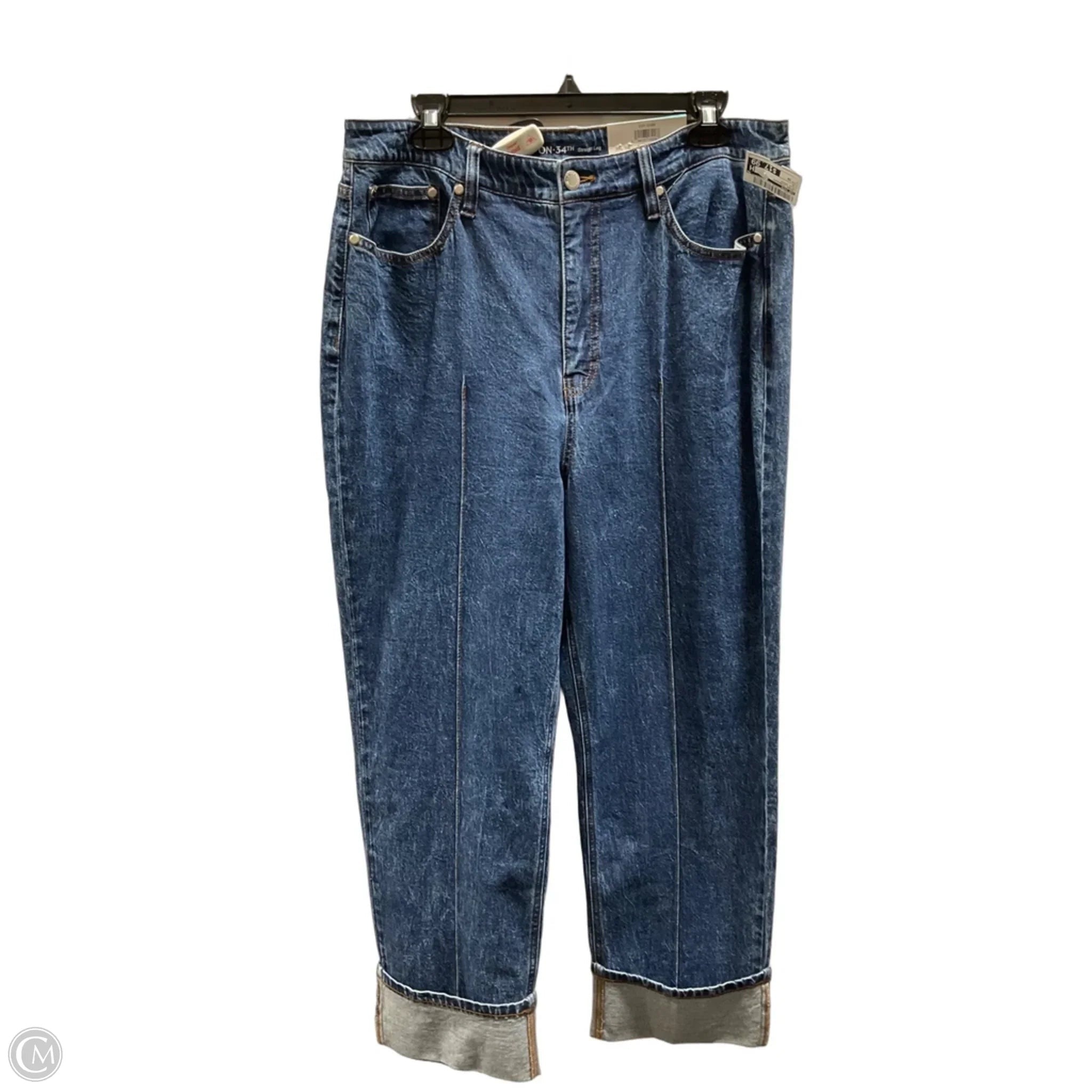 Jeans Straight By On 34th In Blue Denim, Size: 16