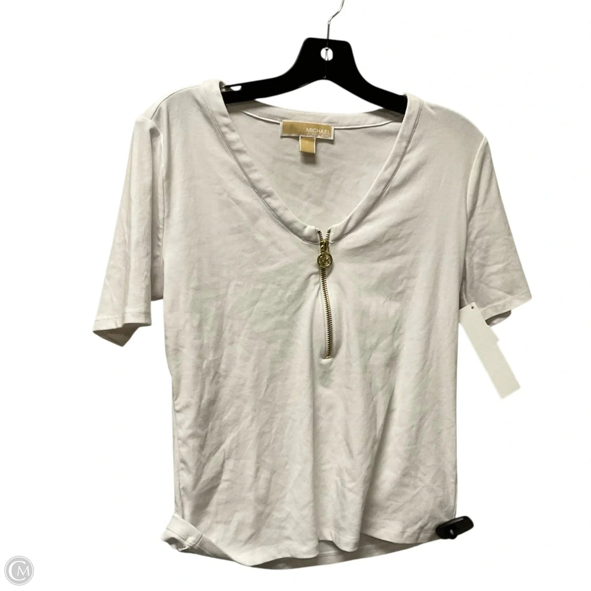 Top Short Sleeve By Michael By Michael Kors In White, Size: M