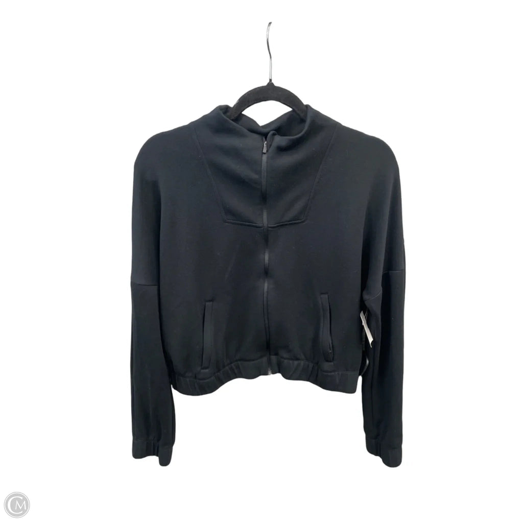 Athletic Top Long Sleeve Collar By 90 Degrees By Reflex In Black, Size: S