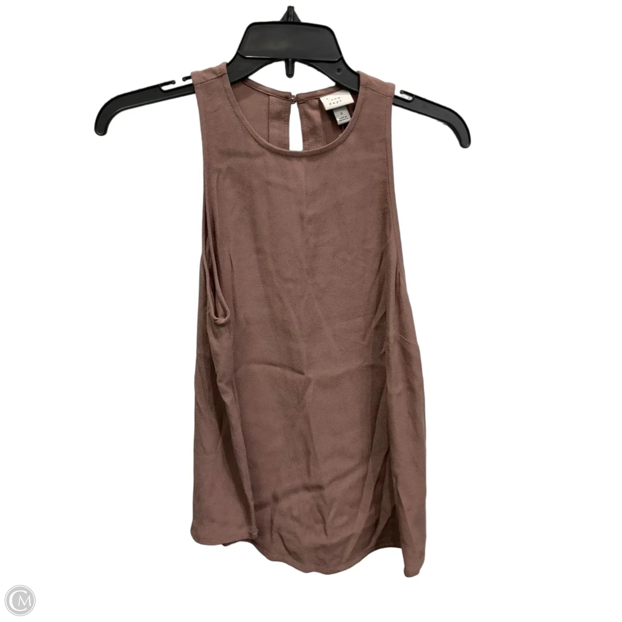 Top Sleeveless By A New Day In Brown, Size: S