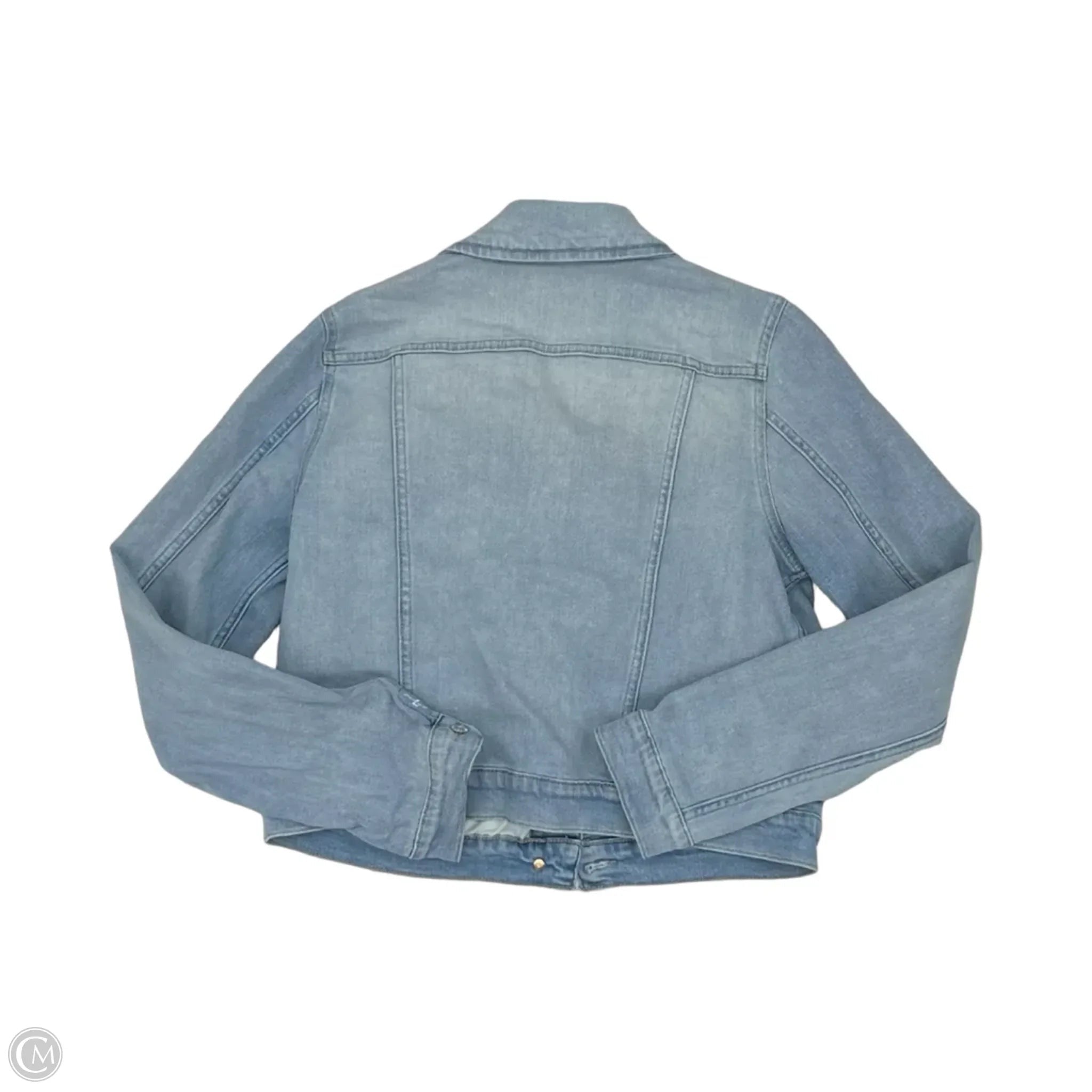 Jacket Denim By 7 For All Mankind In Maroon, Size: M