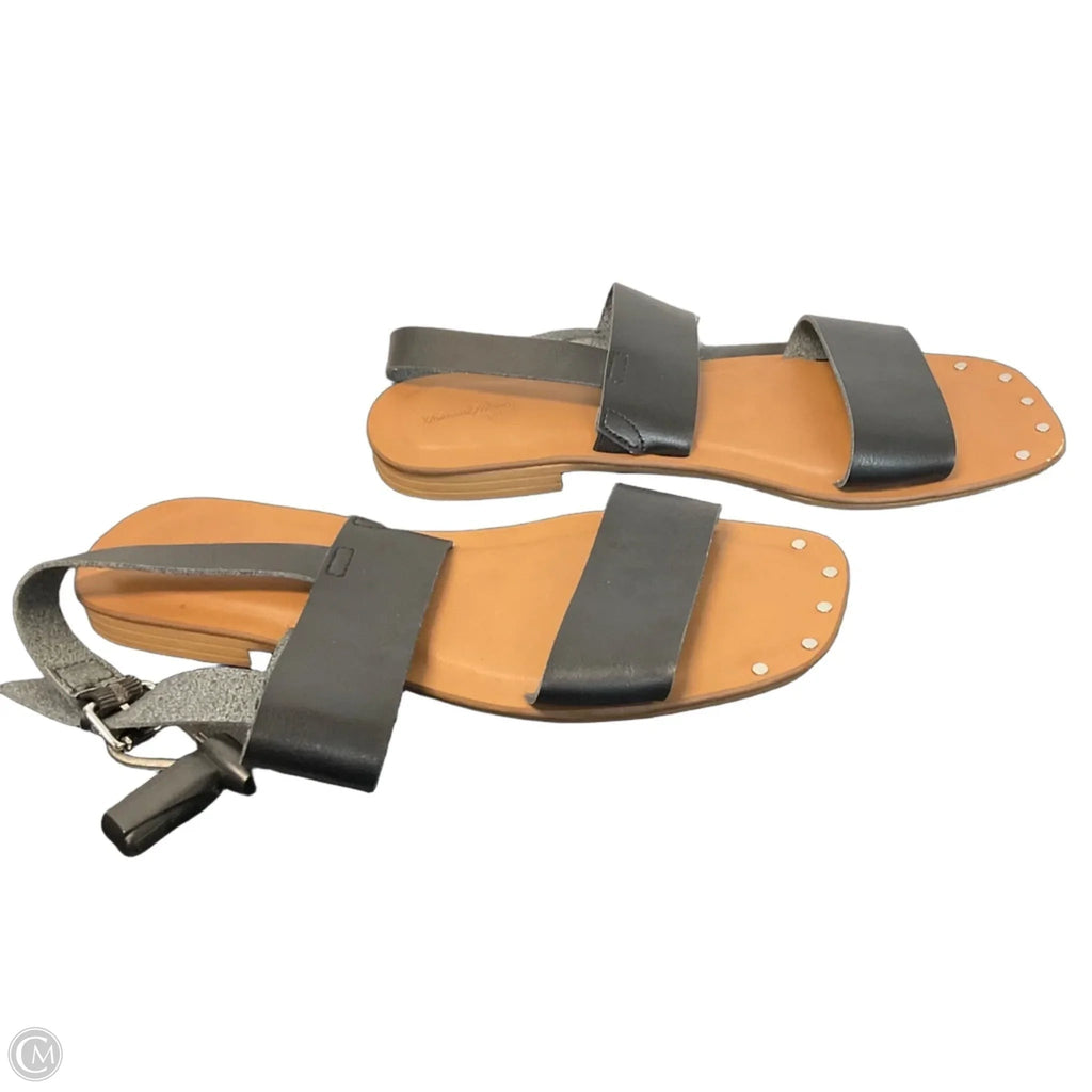 Sandals Flats By Universal Thread In Black, Size: 9.5