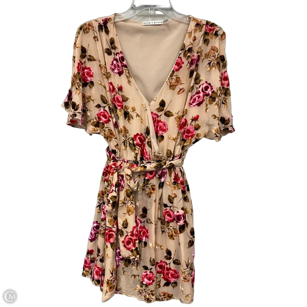 Dress Designer By Alice + Olivia In Floral Print, Size: 6