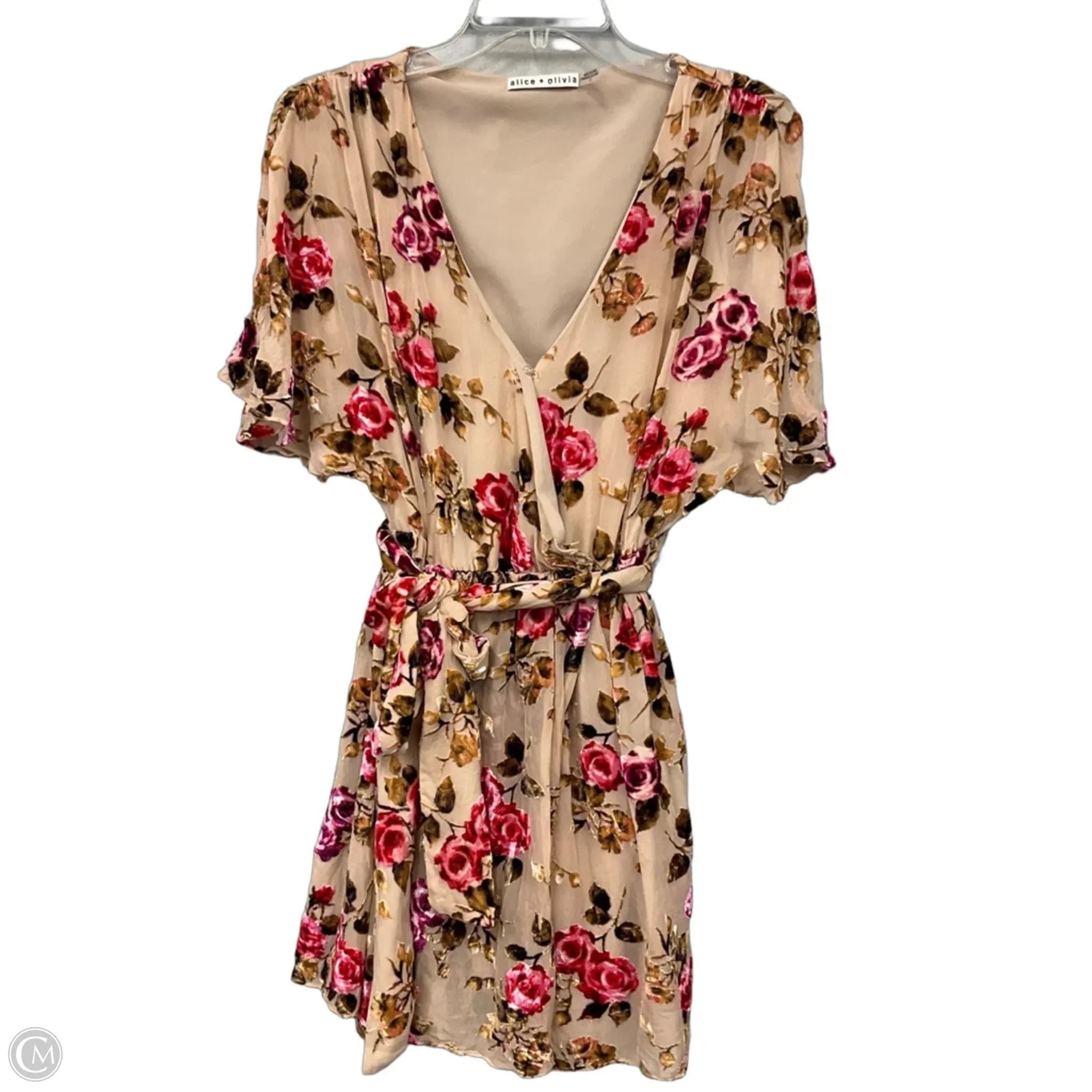 Dress Designer By Alice + Olivia In Floral Print, Size: 6