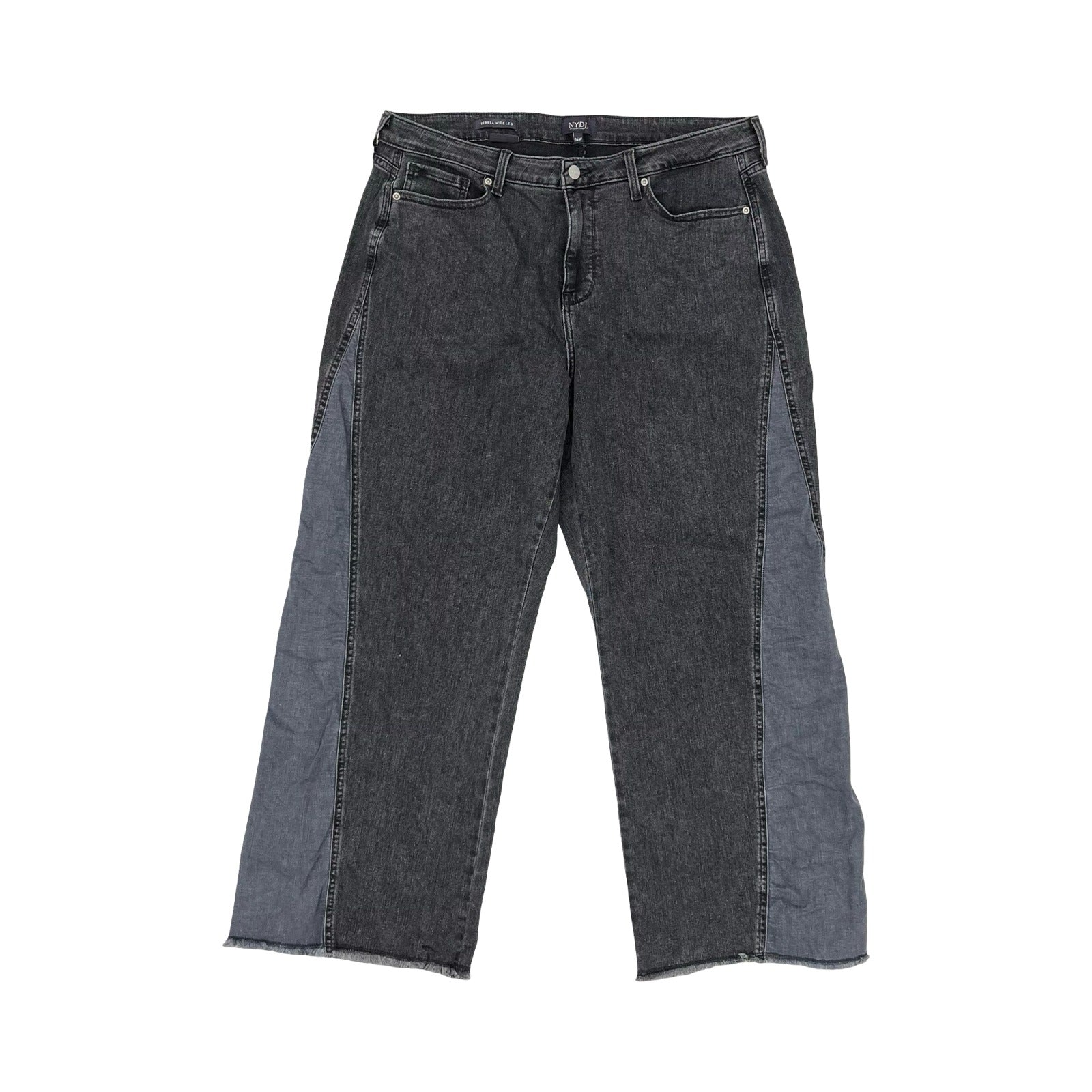 Jeans Wide Leg By Not Your Daughters Jeans In Black Denim, Size:16