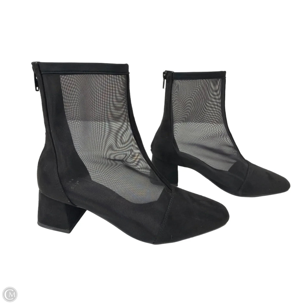 Boots Ankle Heels By A New Day In Black, Size: 7.5