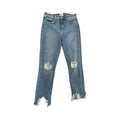 Jeans Straight By L Agence In Blue Denim, Size:6