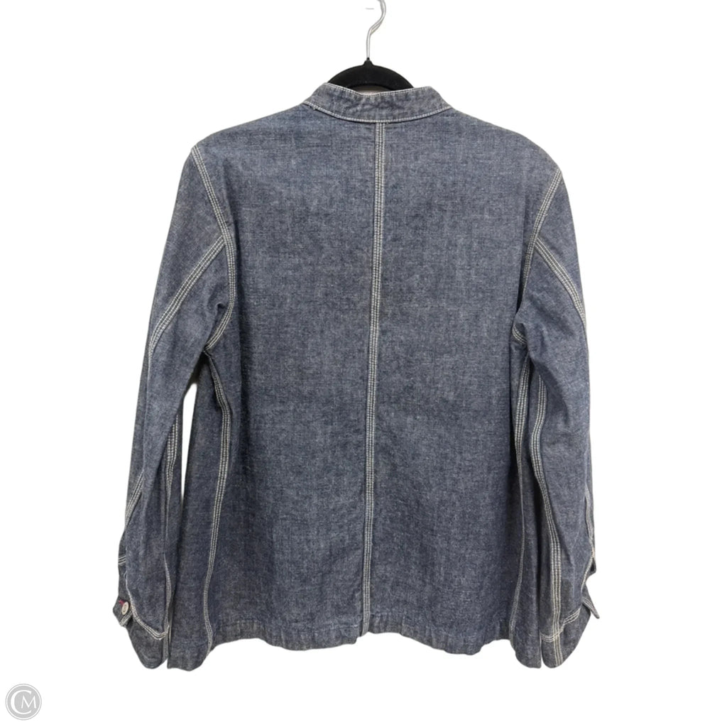 Jacket Denim By Gap In Blue Denim, Size: L