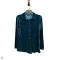 Blouse Long Sleeve By Lands End In Blue, Size: Xs