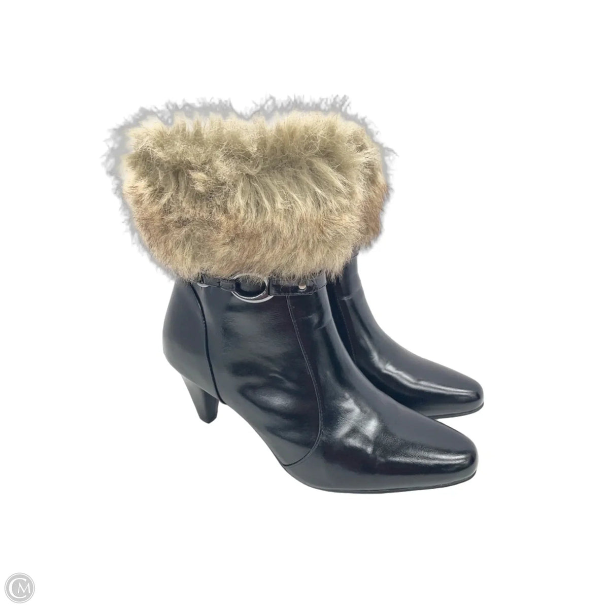 Boots Ankle Heels By Cmc In Black, Size: 11