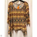 Top 3/4 Sleeve By Clothes Mentor In Tan, Size: Xl