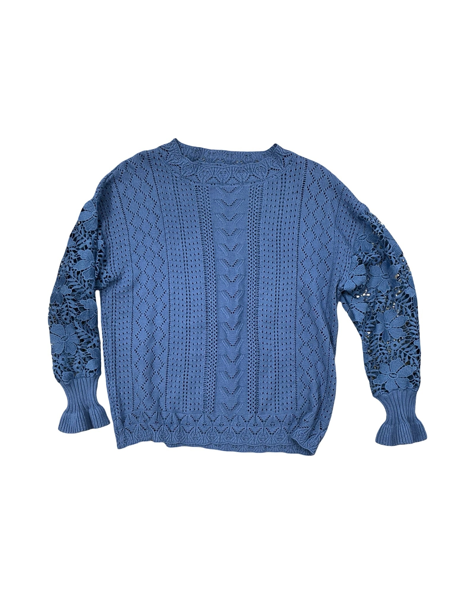 Sweater By Clothes Mentor In Blue, Size:M