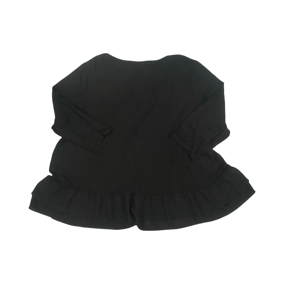 Blouse 3/4 Sleeve By J. Jill In Black, Size:4X