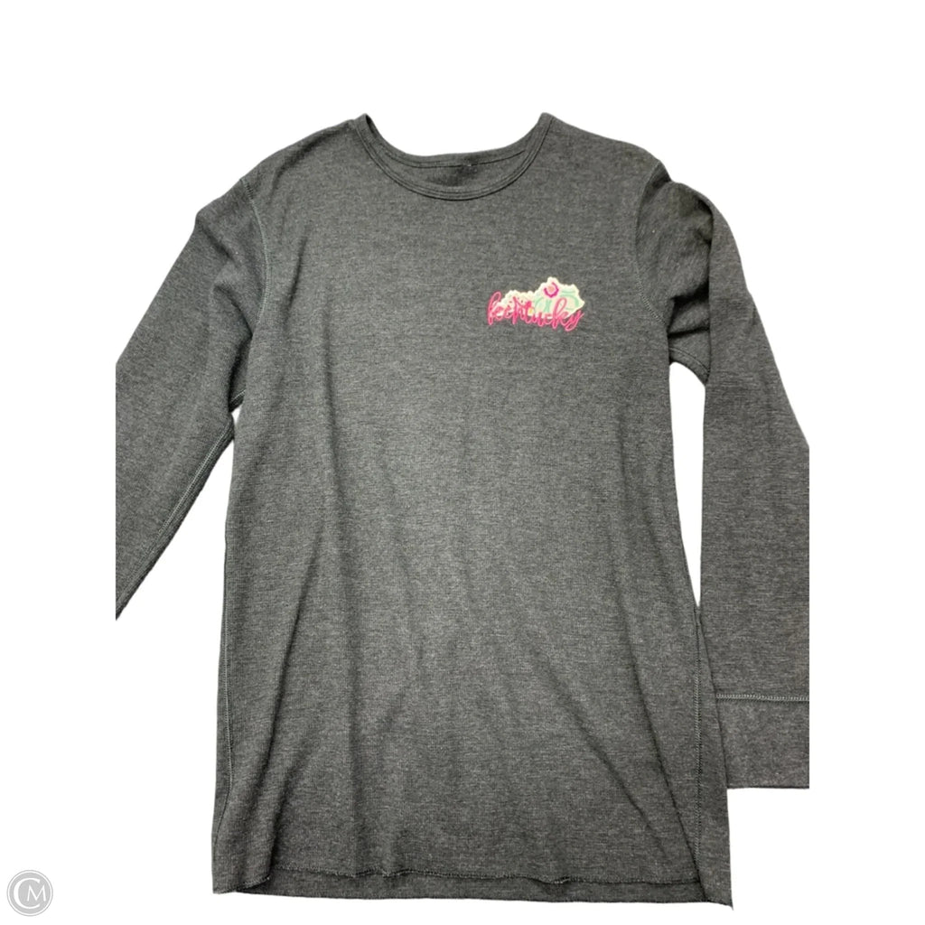 Top Long Sleeve By Clothes Mentor In Grey, Size: S