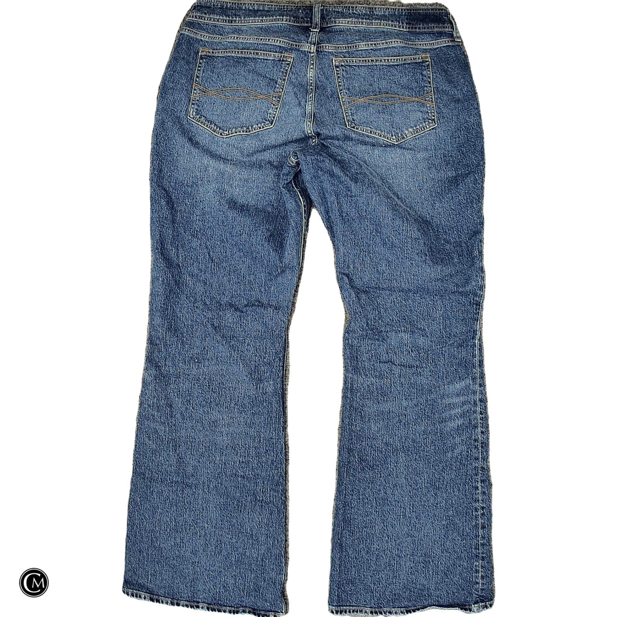 Jeans Boot Cut By Abercrombie And Fitch In Blue Denim, Size: 16