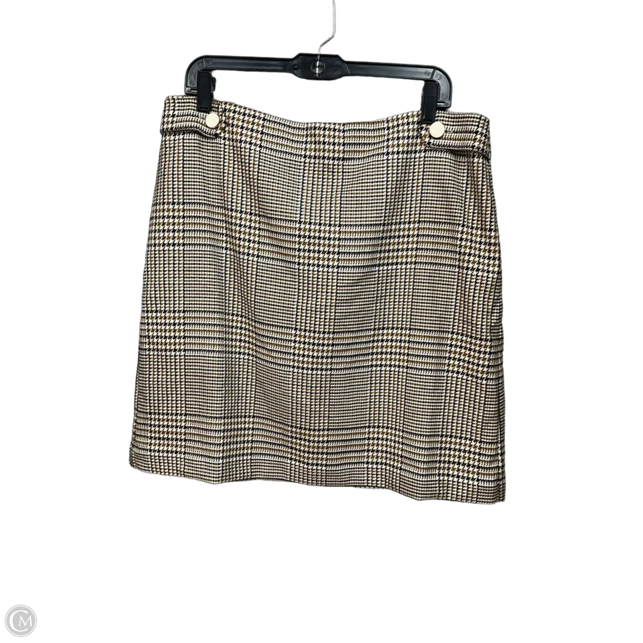 Skirt Midi By Ann Taylor In Checkered Pattern, Size: 12