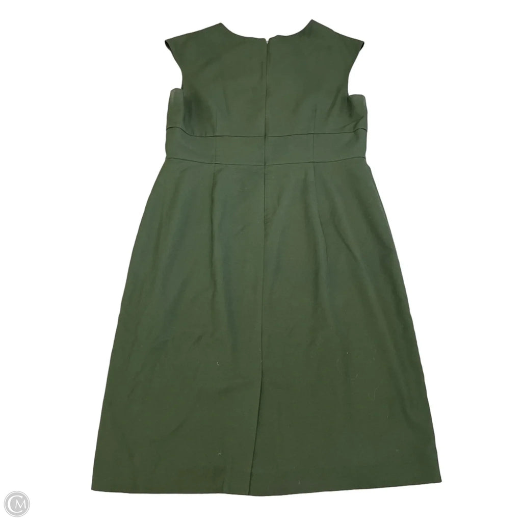Dress Casual Midi By Ann Taylor In Green, Size: L