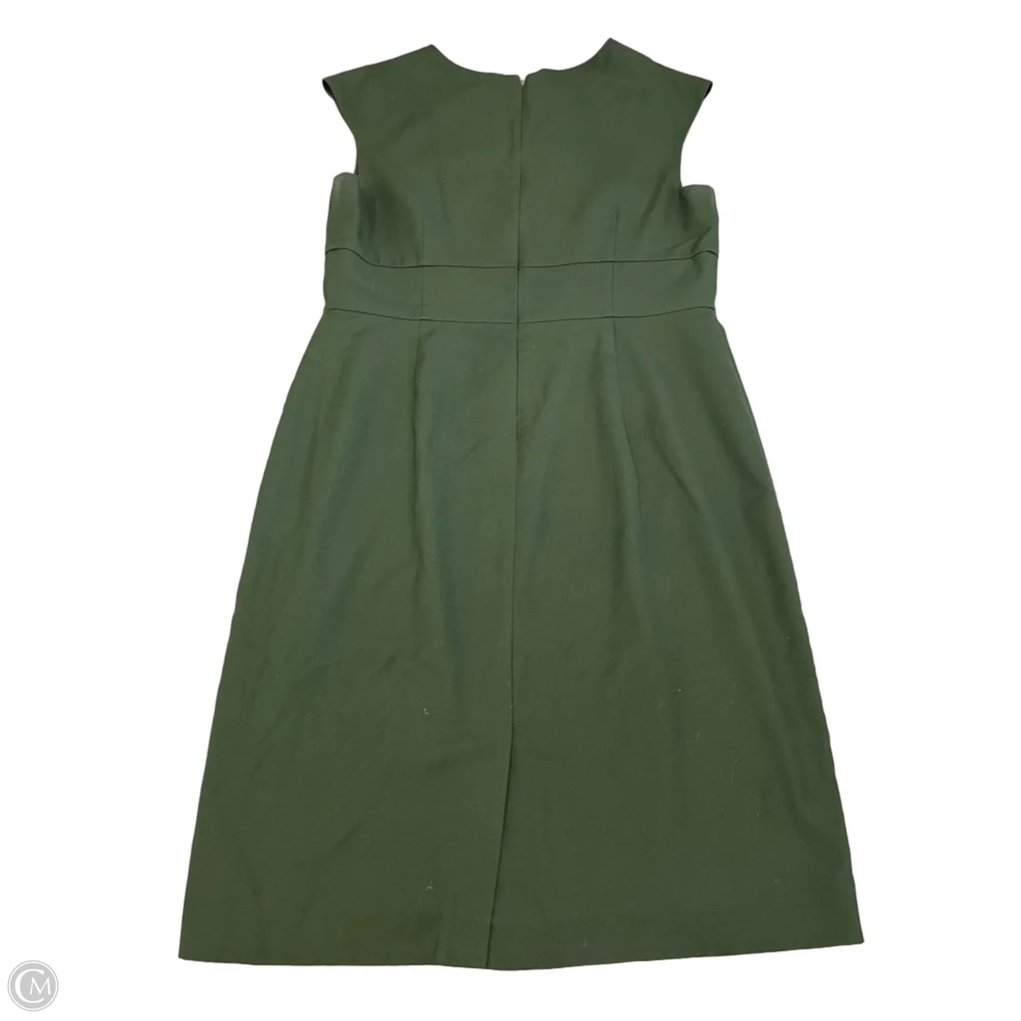 Dress Casual Midi By Ann Taylor In Green, Size: L