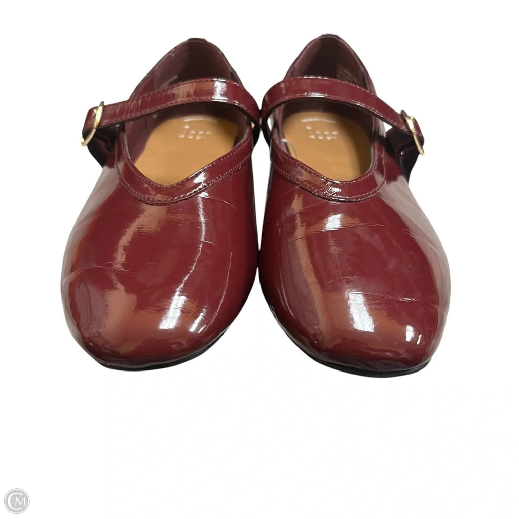 Shoes Flats By A New Day In Maroon, Size: 7.5
