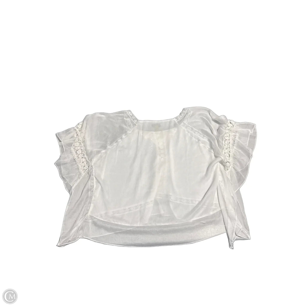 Top Short Sleeve By Cmc In White, Size: 2x
