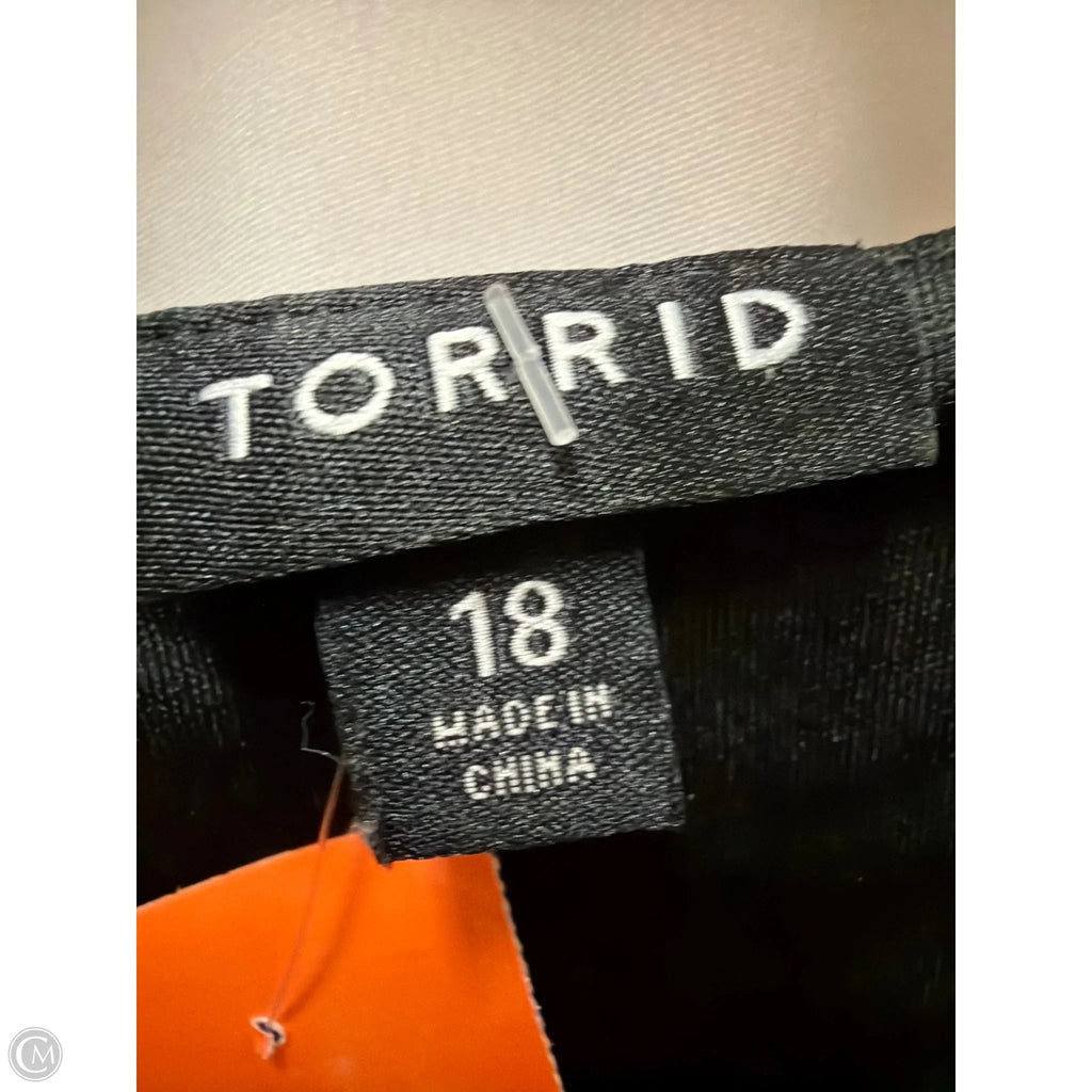 Dress Casual Midi By Torrid In Black, Size: 1x