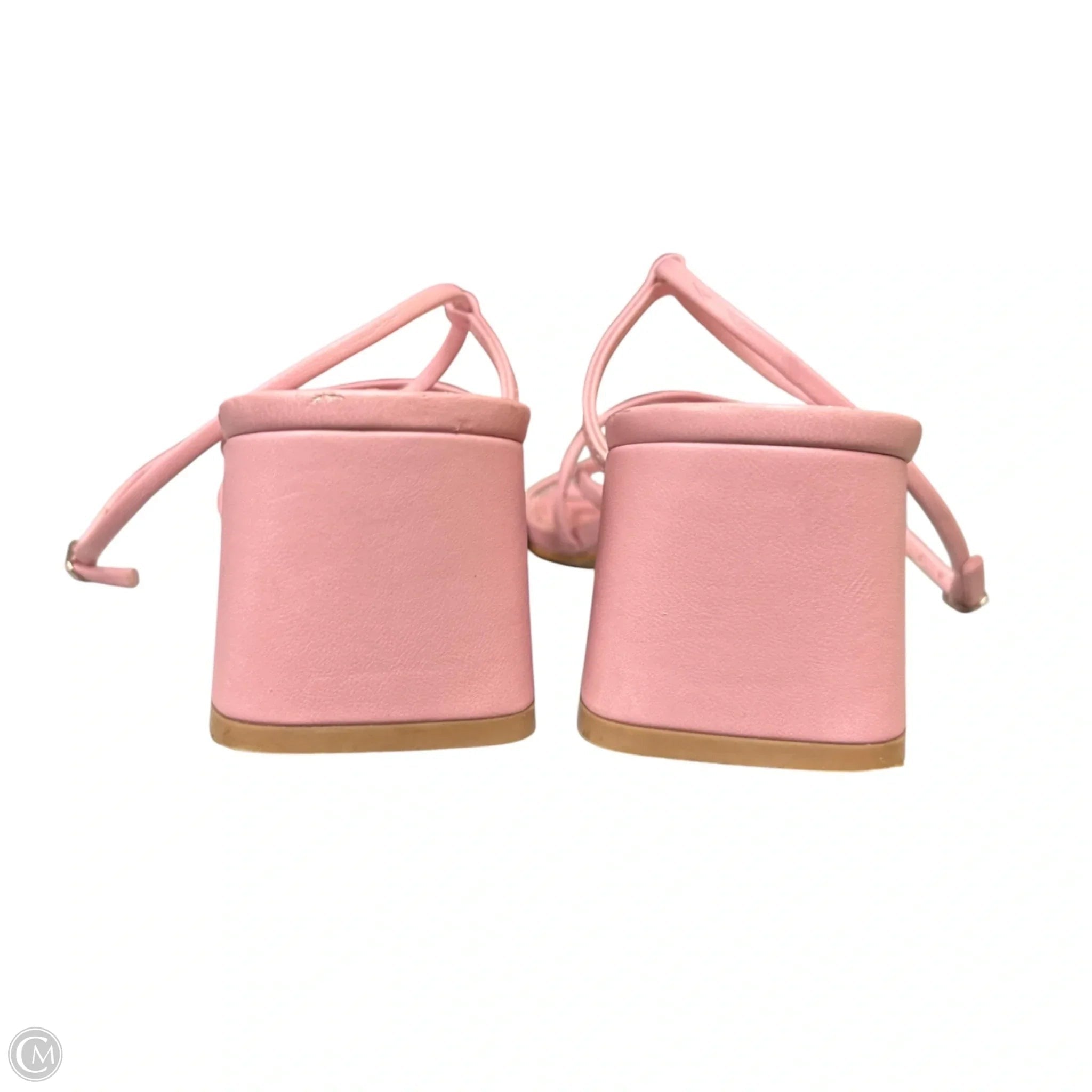 Sandals Heels Block By Steve Madden In Pink, Size: 9.5