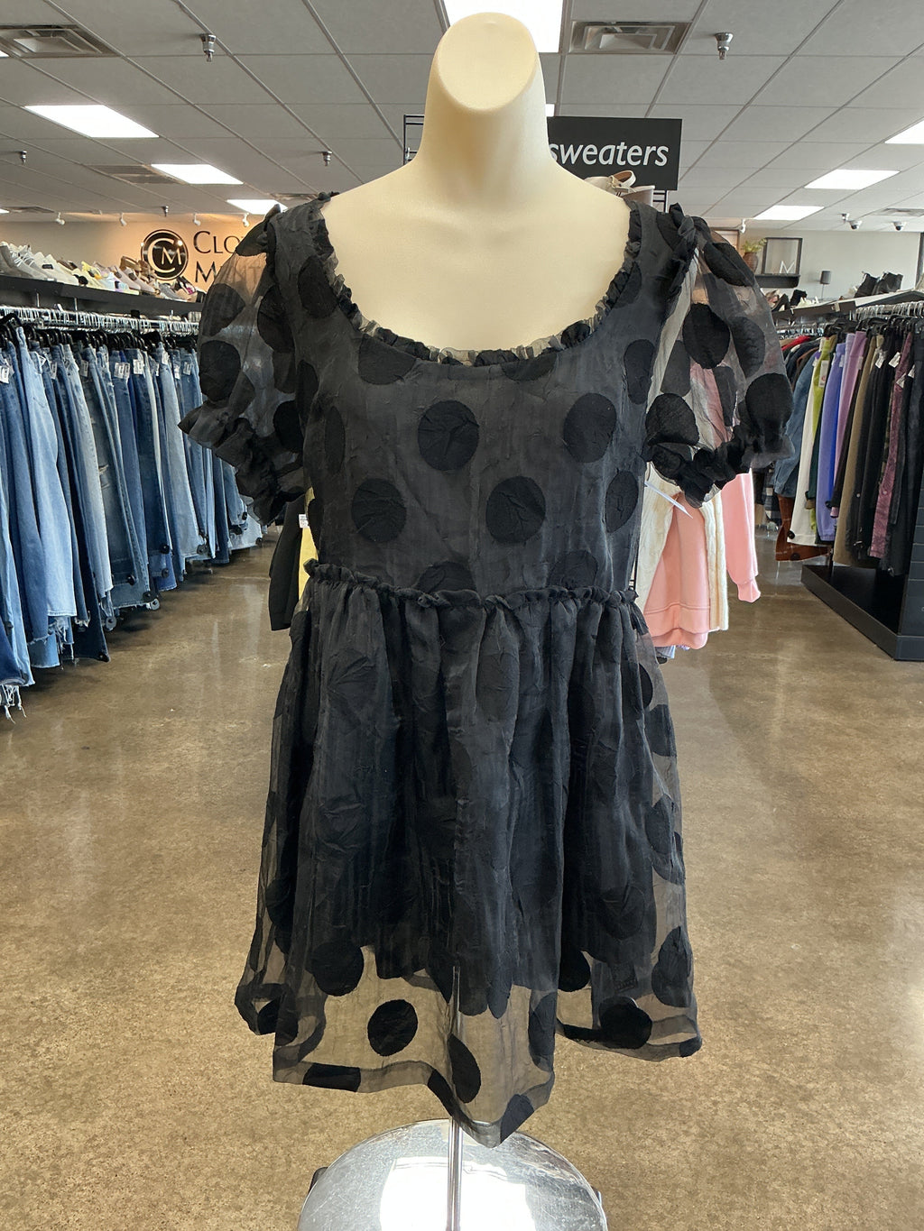 Dress Casual Short By Topshop In Black, Size:10
