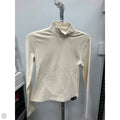 Athletic Top Long Sleeve Crewneck By 90 Degrees By Reflex In Cream, Size: M
