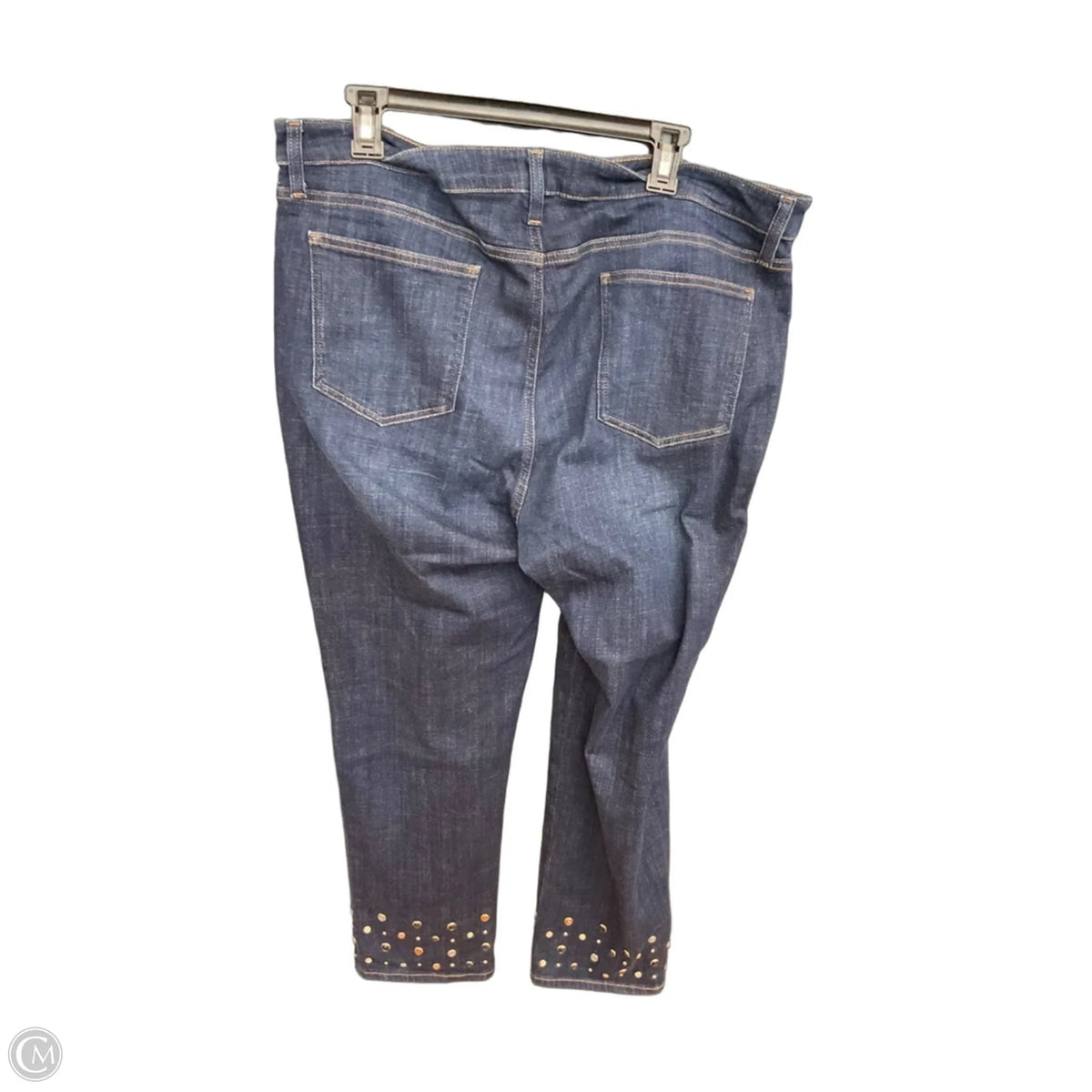 Jeans Straight By Chicos In Blue Denim, Size: 16