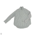Top Long Sleeve By Madewell In Blue & Cream, Size: S