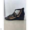 Sandals Heels Wedge By C And C In Black, Size: 7.5