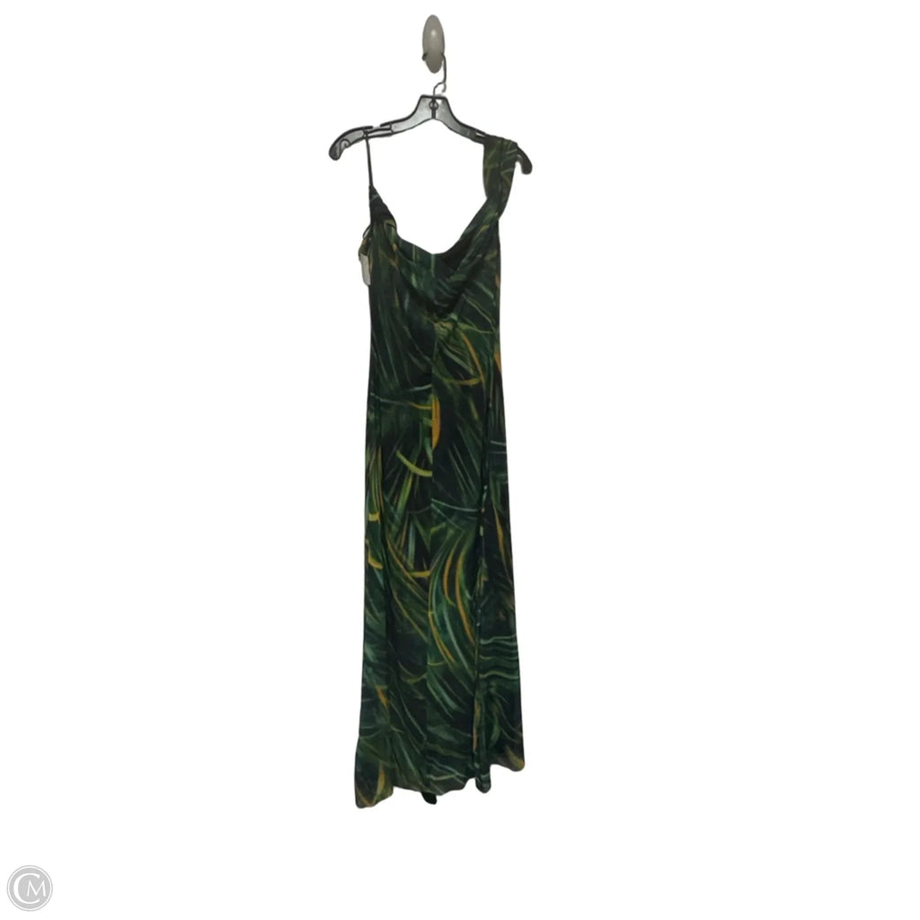 Dress Casual Maxi By Zara In Black & Green, Size: S