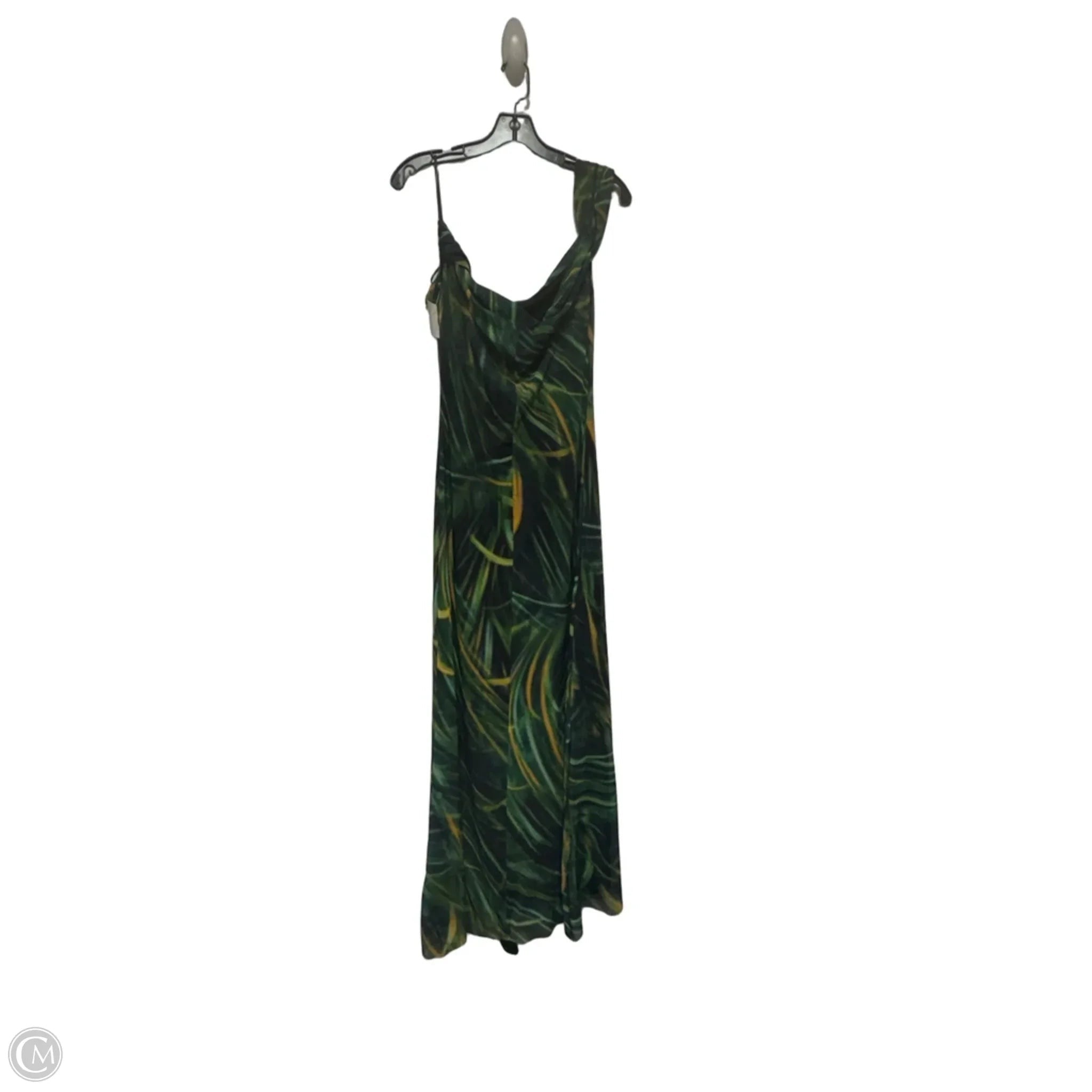 Dress Casual Maxi By Zara In Black & Green, Size: S