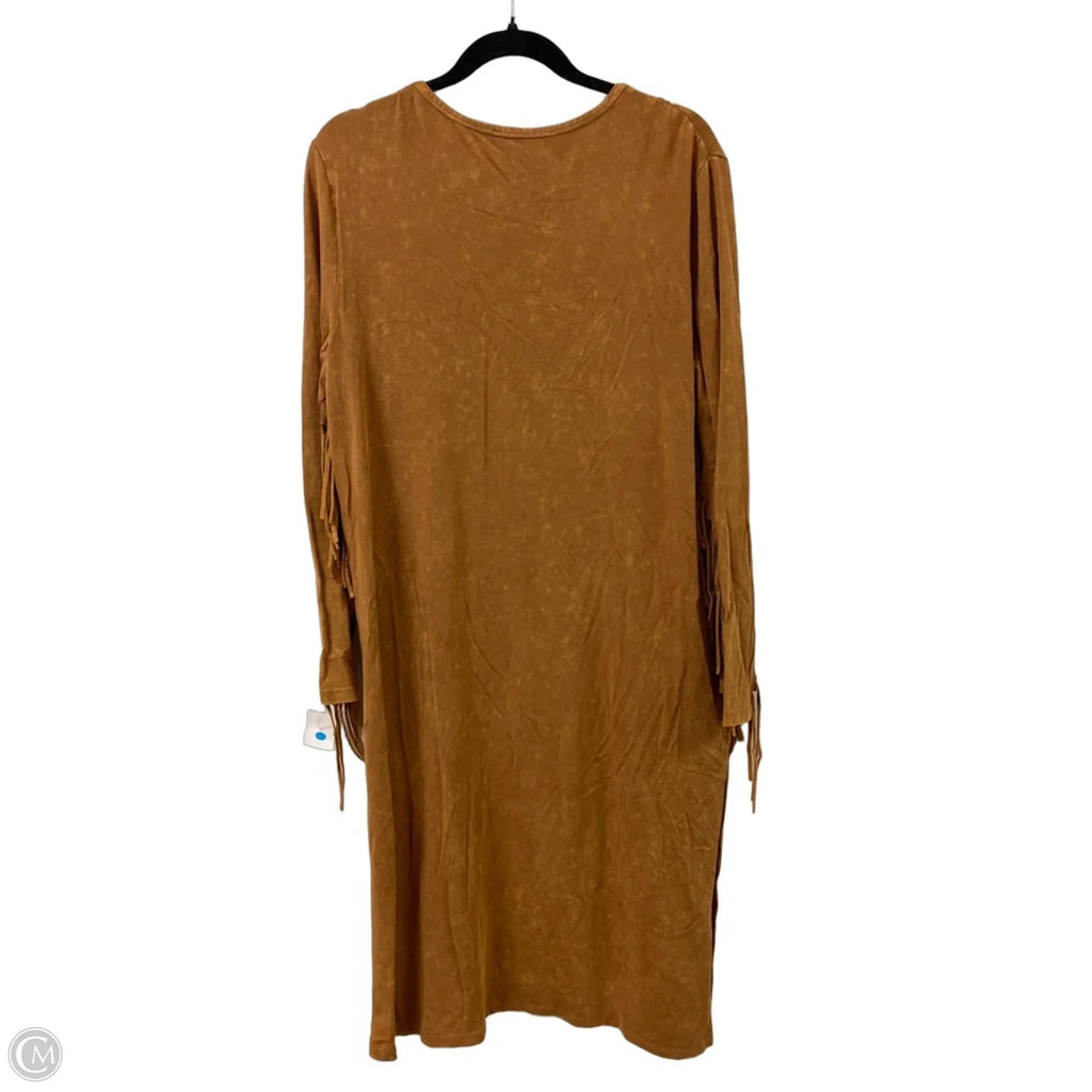 Sweater Cardigan By Clothes Mentor In Tan, Size: M
