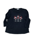 Top Ls By 89Th And Madison In Black, Size:L