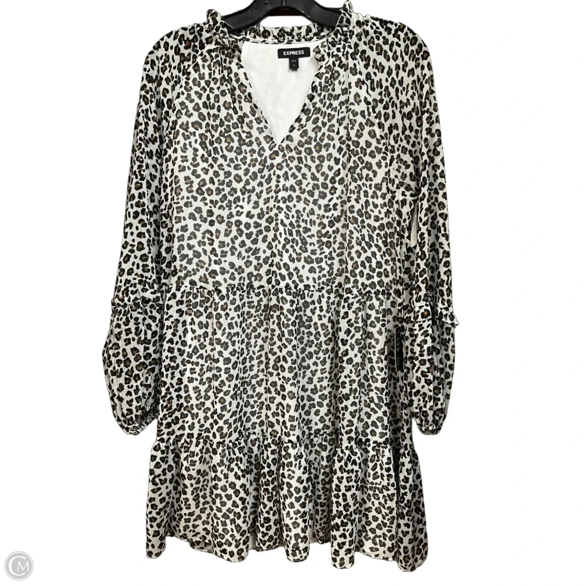 Dress Casual Short By Express In Animal Print, Size: M