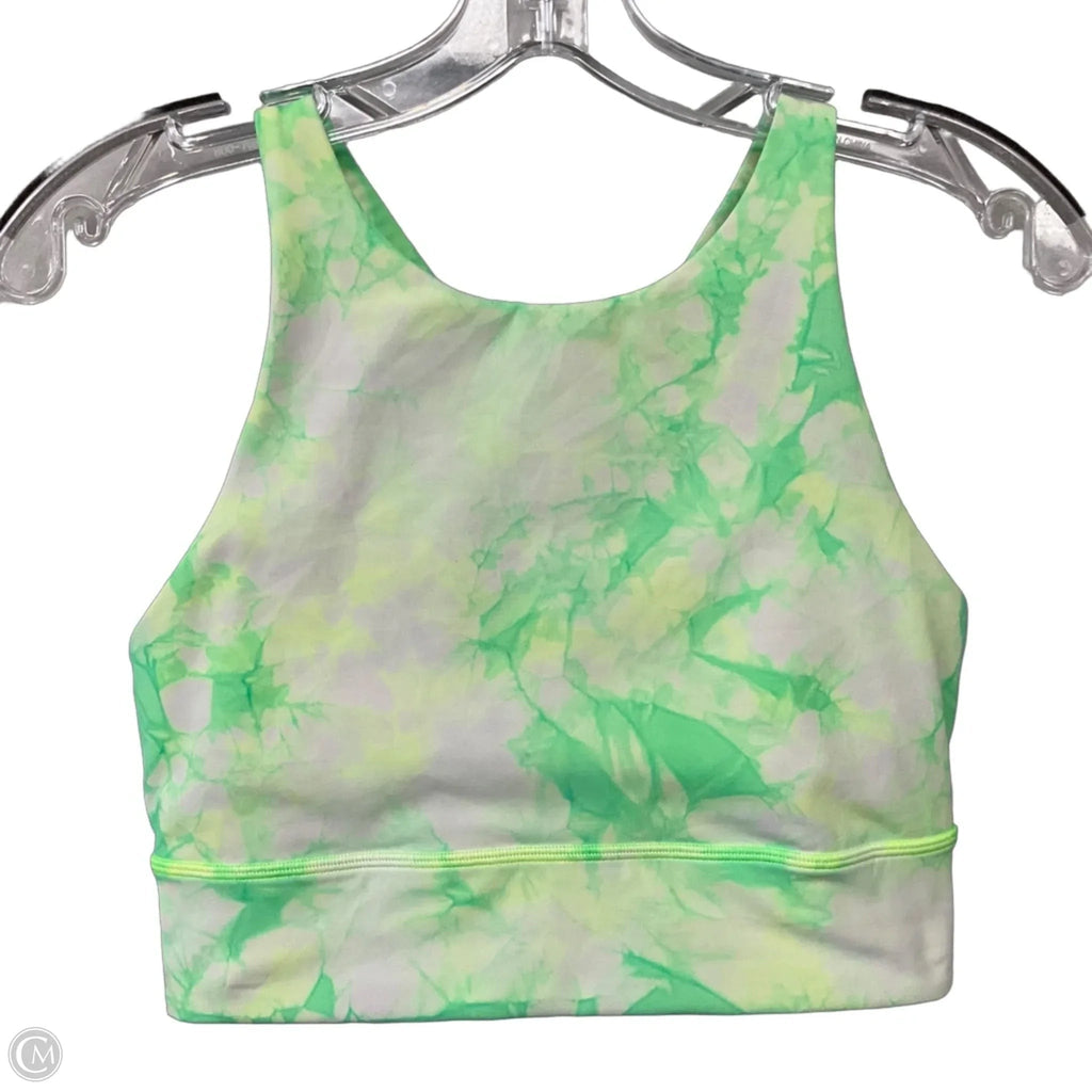 Athletic Bra By Lululemon In Green, Size: 8
