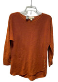 Top Long Sleeve By Michael By Michael Kors In Orange, Size: S