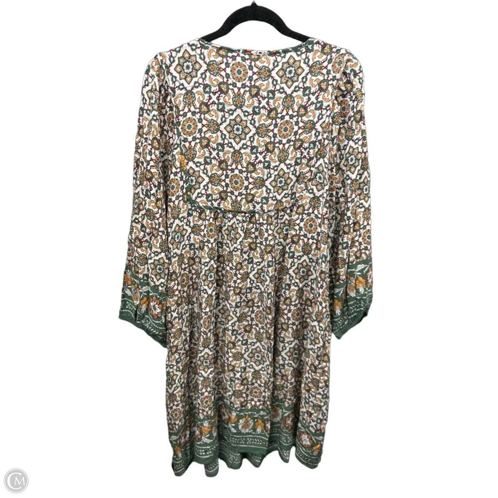 Dress Casual Midi By Clothes Mentor In Green, Size: 2x