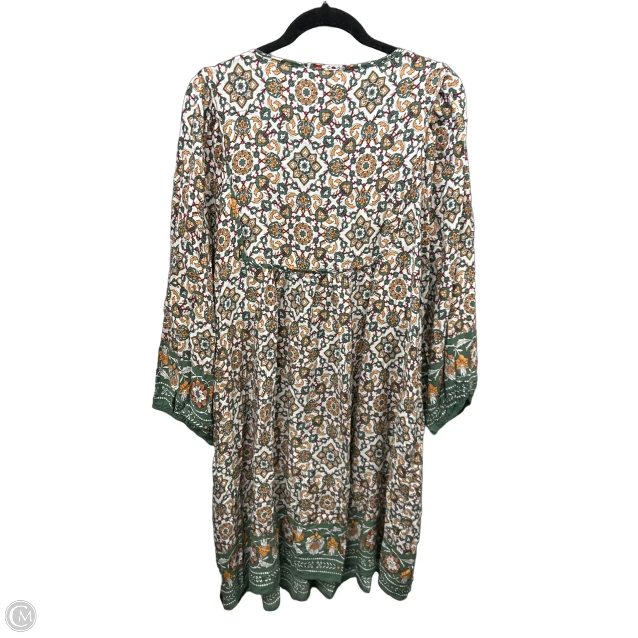 Dress Casual Midi By Clothes Mentor In Green, Size: 2x
