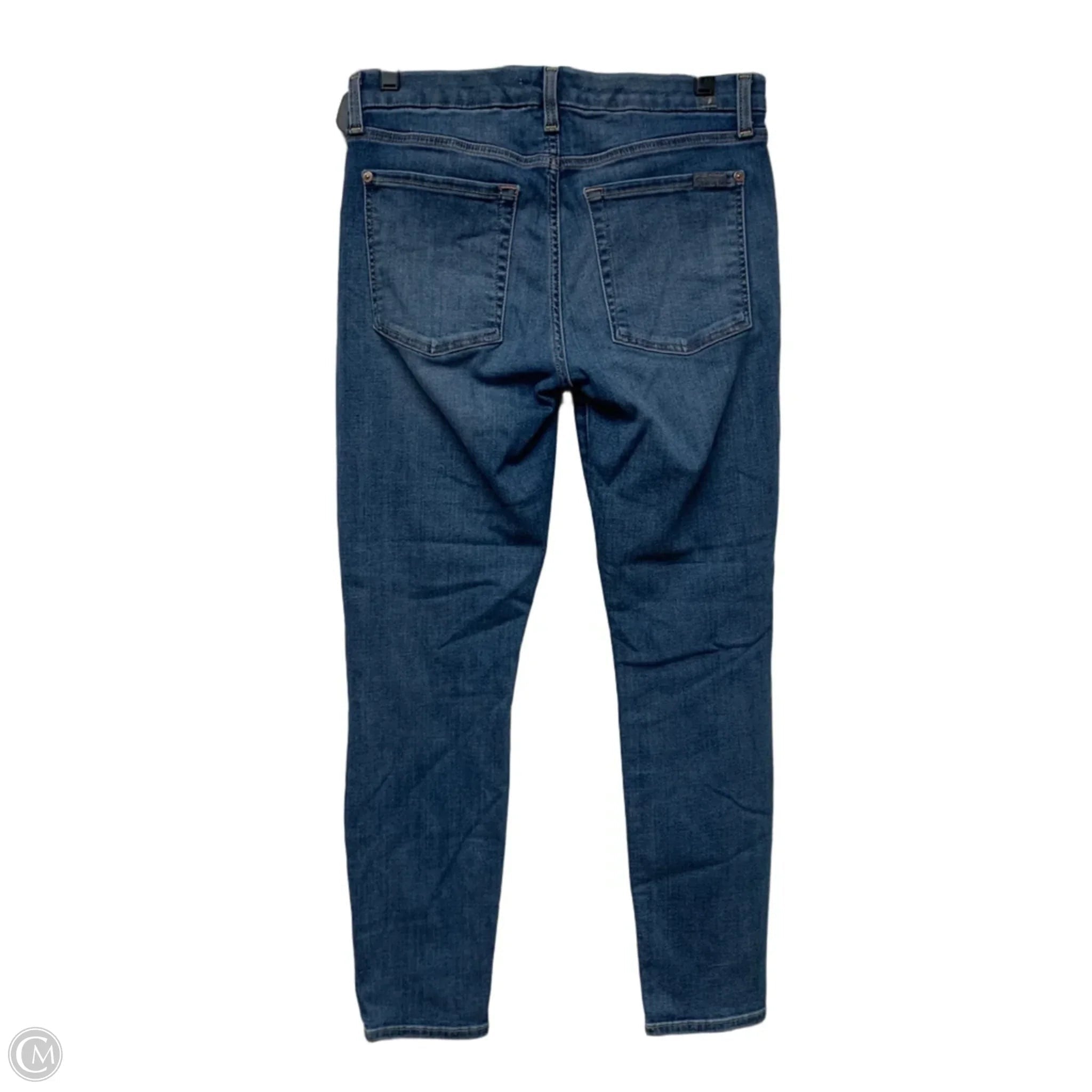 Jeans Jeggings By 7 For All Mankind In Blue Denim, Size: 10