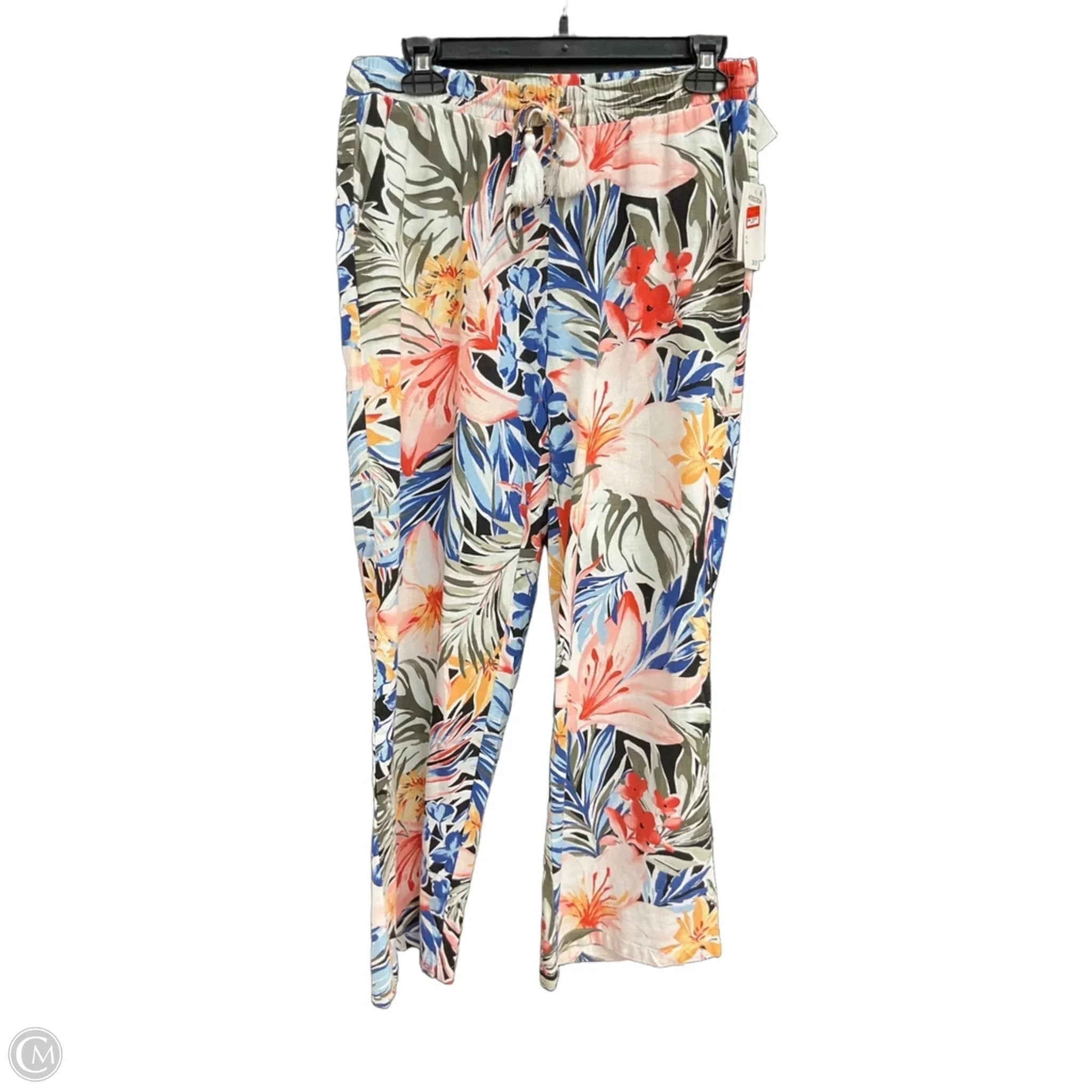 Pants Set 2pc By Ellen Tracy In Floral Print, Size: M