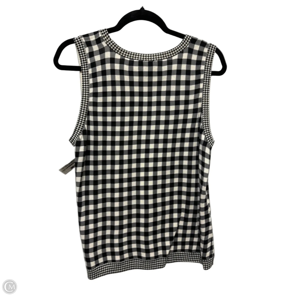 Tank Top By Talbots In Black & White, Size: L