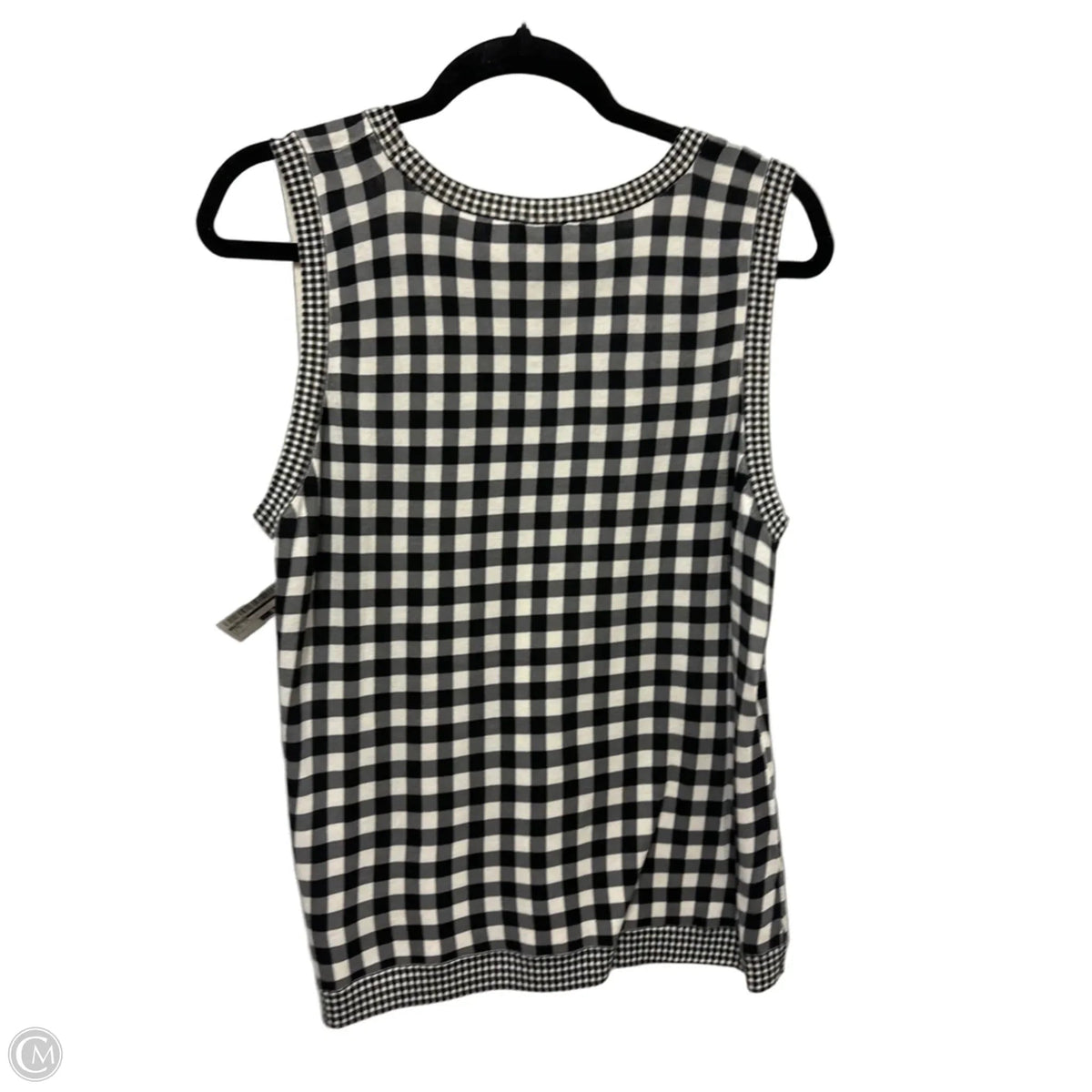 Tank Top By Talbots In Black & White, Size: L