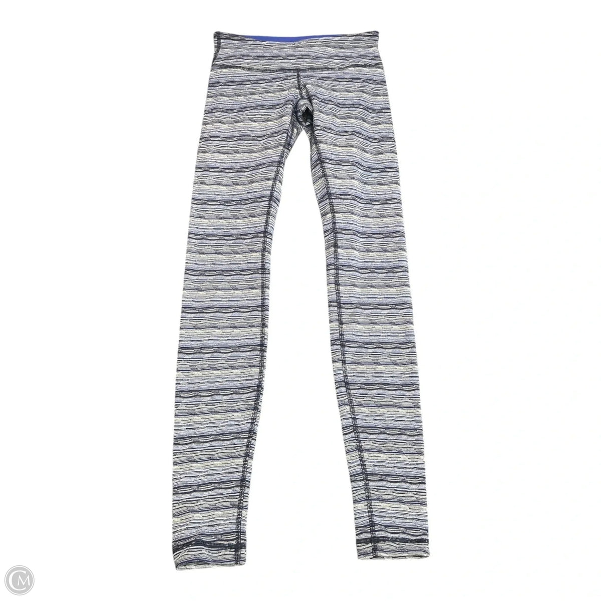 Athletic Leggings By Lululemon In Blue & White, Size: 4
